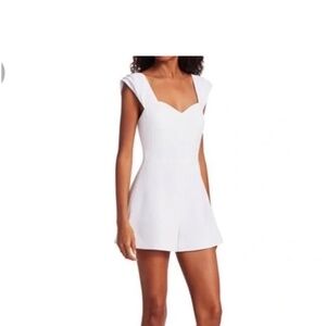 Alice + Olivia white romper